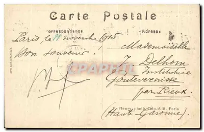 Paryż (XVI) — Trocadéro — Kaskada — F. Fleury, fot. wyd. Paryż — Rewers