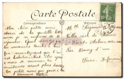 Paris — O Dôme dos Invalides e os Novos Jardins — A. P. n°278 — Verso