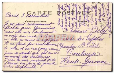 Paris (XIXe arr.) — Buttes-Chaumont — Tra le rocce — editore: n° 1267 — Verso