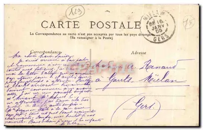 O Ministério da Marinha, Praça da Concórdia (1º arrondissement) — TUDO PARIS — Coleção F. Fleury — Verso