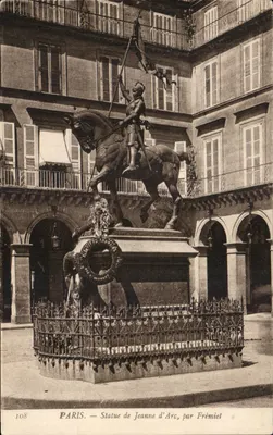 Paris — Estátua de Joana d'Arc, por Frémiet — n° 108