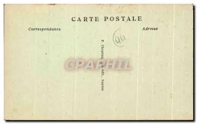 NANTES — Pomnik Villebois-Mareuil i Bursa — F. Chapeau, druk i wydawnictwo, Nantes — Rewers