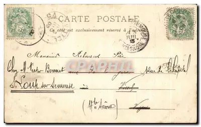 NANCY — Pomnik Prezydenta Carnota (Cours Léopold) — M. Boffaout — Rewers