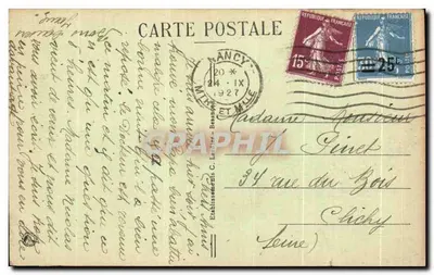 NANCY - Kąt Parku Świętej Marii — wydawca C. Larcher, nr 86 — Rewers