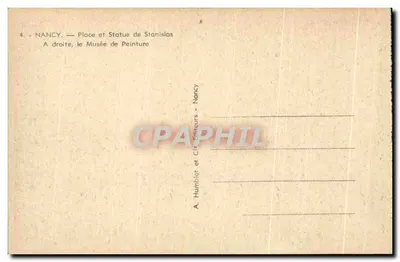 Nancy — Plac Stanisława — Muzeum Malowideł — Rewers