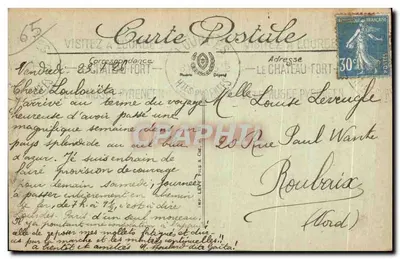 Cauterets — Plaza de los Huevos y el Casino — LL. — N° 45 — Reverso