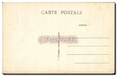 NANTES — Intérieur de la Cathédrale — La Grande Nef — éditeur F. Chapeau, n° 416 — Verso