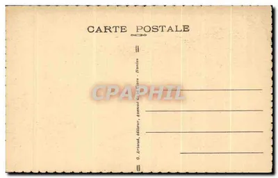 NANTES — De grachten en de 8 torens van het Kasteel van Hertogin Anne — G. Ariond, uitgever — Achterkant