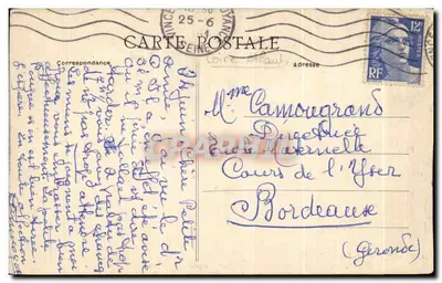 Nantes — Tombeau du Général Lamoricière dans la Cathédrale — Collection F. Chapeau, 8e mille — Verso