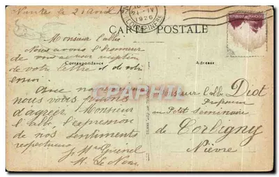 Nantes — Kapel van de Minima of de Onbevlekte — onbekende uitgever, n° 108 — Achterkant