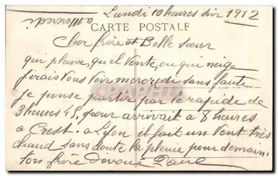Monument Carnot — Lyon — S. Farges, wyd. Lyon, nr 5191 — Rewers