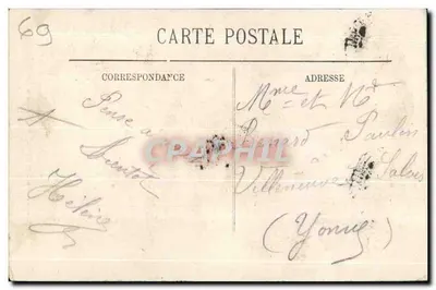 LYON — La Fontaine Morand et Statue de la Soierie Lyonnaise — LL n°149 — Verso