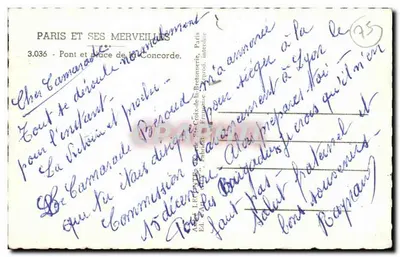 Most Konkordii — Plac Konkordii — wydawca Guy, nr 3.036 — Rewers