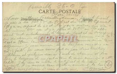 Paryż — Arc de Triomphe de l'Étoile — Wydawca E. D. n° 4062 — Rewers