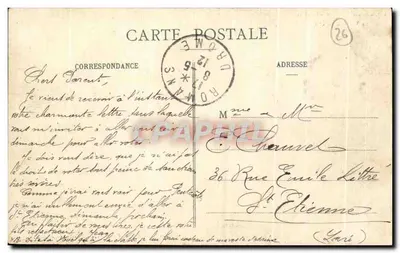 Rodovia dos Grandes Goulets — A Vale d'Echevis — Edição A. Lemoine em Romans — Verso