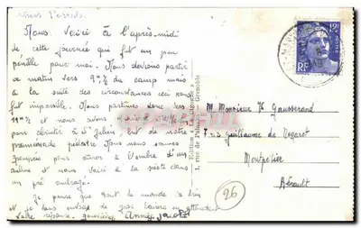 Most w Royans — Widok mostu nad kanionem — Cigé, n°1022 — Rewers