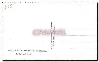 Lourdes — O "Beout" no Teleférico — A Estação de Partida — Edição Quinault — Verso