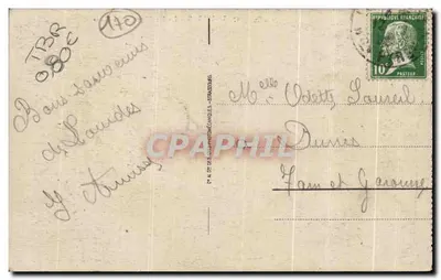 Lourdes - Bazylika i Gave — Wydawca: Spółka N. 37 Fotomechanicznych Sztuk, Strasbourg — Rewers