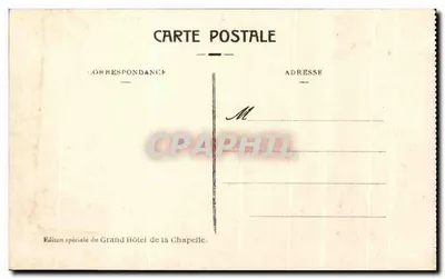 LOURDES — Procesja Świętego Sakramentu na Esplanadzie — Wydanie specjalne Grand Hôtel de la Chapelle — Rewers