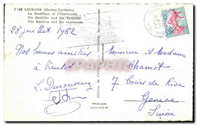 Lourdes (Hautes-Pyrénées) — Bazylika i Esplanada — Wydawnictwo Europ — Rewers