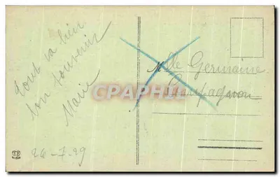Lourdes — Widok z góry na Esplanadę i Bazylikę — Wydawca Léonard Pelle Toulouse — Rewers