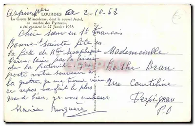 Jaskinia cudowna w Lourdes — wydawca Elly, nr 65 — Rewers