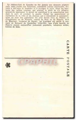 Castelo de Lourdes — Inspeção das defesas por Bernard de Cardaillac (1719) — Editor — Verso