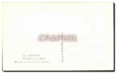 Lourdes — Teleferica del Bécout — Edizione P. DOUCET — Verso