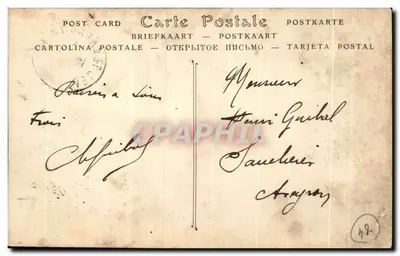 Avignon — Ogólny widok z wyspy Barthelasse — ND Fot. — Rewers