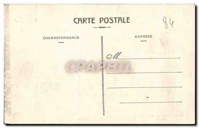 Fontaine de Vaucluse — La Grande Cascade, vista dal Lago — Edizioni Artistiche J. Brun & Cie, Carpentras, n°14 — Verso