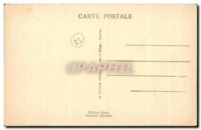 Le Passage du Gois (Vendée) — widok na farbę i most — wydawnictwo Gaby, nr 4114 — Rewers