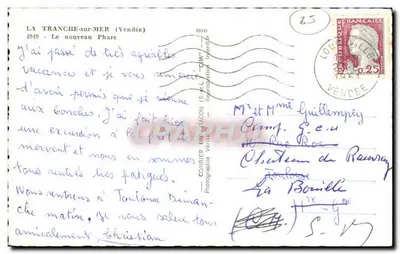 O novo Farol — La Tranche-sur-Mer (Vendée) — Combiér Imprimeur — Verso