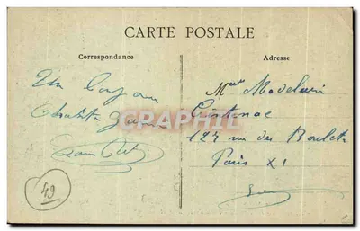 Angers - Teatr - Plac Zgromadzenia — Wydawnictwo Laroute, Angers, n° B 446 — Rewers