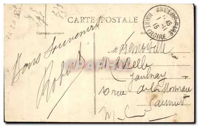 Angers - Plaza del Rallentamiento - Vista hacia la Maison Pelé y la Belle Jardinière — Edición Larouote, n° 411 — Reverso