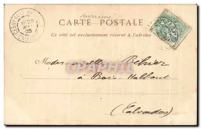 Angers — Place du Ralliement, perspectiva da Rue d'Alsace — Huchoy, n°58 — Verso