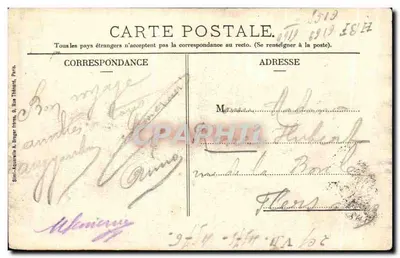 Angers - Place du Ralliement - Teatr — Collet, wyd., Angers, nr 44 — Rewers