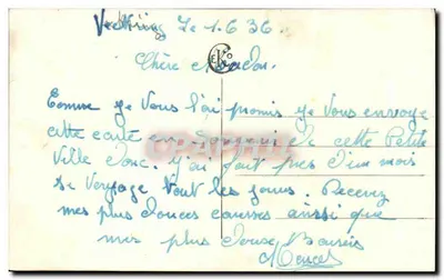 Lembrança de Veckring — Editor EK° n°2435 — Verso
