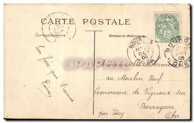 Costa rochosa e ondas — gravura de J. Henne Norme — editor não visível — Verso