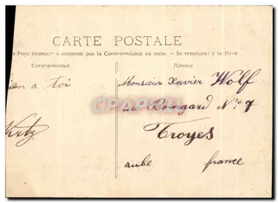 Stara pocztówka Nossi Be L'Agence des Messageries Maritimes Madagascar Malagasy — Rewers
