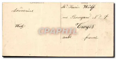Bilhete postal antigo Antsirance Ville Basse Rade & Cap Diego Madagascar Malagasy — Verso