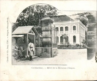 Cochinchine — Hôtel de la Division à Saigon — Claude et Cie, Impr.-Édit. Saigon-Phnom-Penh