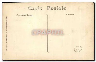 Tarjeta postal antigua Notre Dame París — Reverso