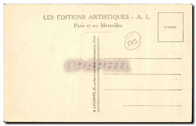 Paryż — Madeleine — Katedra Madeleine — A. L. — Rewers