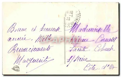 Dijon — Katedra św. Bénigna — Wewnętrzna krypta — Cliché X Bick — Rewers