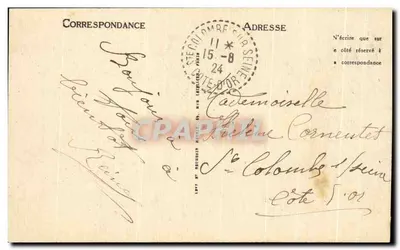 Montereau - Statua Napoleona — Wydawnictwo LL. — Rewers