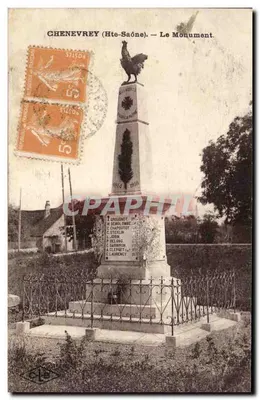 Chenevrey (Hte-Saône) — O Monumento — Editor C. Lardier, Besançon (Doubs)