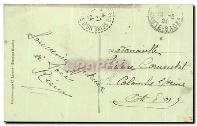 Chenevrey (Hte-Saône) — O Monumento — Editor C. Lardier, Besançon (Doubs) — Verso