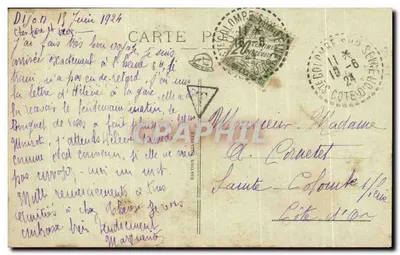 Dijon - Monument do Henri Bazin — Architekt Drouot, Rzeźbiarz Yencesse — Rewers