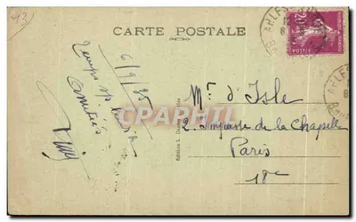 Arles — Portail kościoła Świętego Trofimego — Zbiór Sztuki Magalli, nr 8 — Rewers