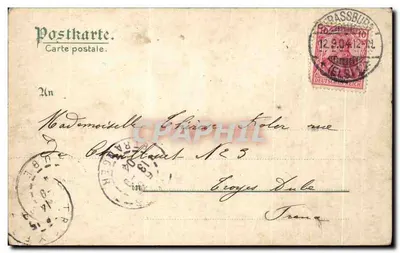Strasbourg - Widok z Kaiserplatz — wydawca Felix Lub, n° 4216 — Rewers